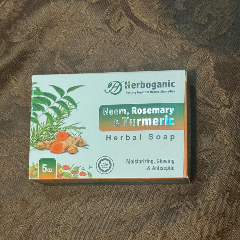 Herboganic: Neem, Rosemary & Turmeric Herbal Soap, 5 oz Bundle & Save 4/$30